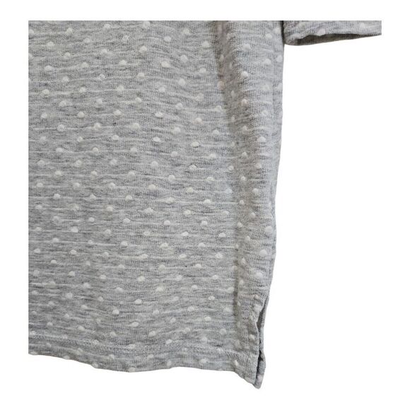 Liz Claiborne Weekend Knit Polka Dot 3/4 Sleeve Top Shoulder Zip Size XL - Picture 3 of 6